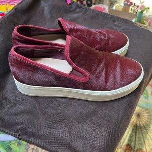 Loeffler Randall burgundy Kane Slip on Size 8